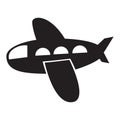 Isolated airplane toy icon Royalty Free Stock Photo