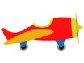 Isolated airplane toy icon Royalty Free Stock Photo