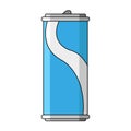 Isolated aluminium can of soda