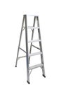 Isolated Aluminium stepladder for technician on white background