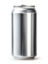 Isolated Aluminum Drink Can, Metal Beverage Container 12 ounce 300ml Blank with No Label