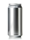 Isolated Aluminum Drink Can, Metal Beverage Container 12 ounce 300ml Blank with No Label