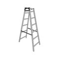 Isolated of Aluminum Folding Ladder on White Background