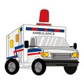 Isolated ambulance image