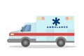 Isolated ambulance van.