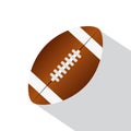 Isolated american football ball