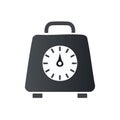 Isolated analog scale icon. Kitchen weights vector illustration. Scale for food or luggage Royalty Free Stock Photo