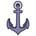 Isolated anchor icon