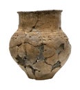 Isolated ancient broken pot Royalty Free Stock Photo