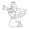 Isolated angel Belen draw vector illustration