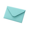 Light Blue Envelope Mockup: A Blank Invitation or Correspondence Royalty Free Stock Photo