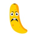 Angry banana emoticon