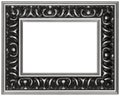 Isolated Antique Designer Picture Frame Royalty Free Stock Photo