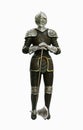 Isolated antique knight Royalty Free Stock Photo