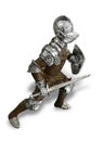 Isolated antique knight Royalty Free Stock Photo