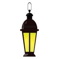 Isolated antique lantern Royalty Free Stock Photo