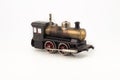 Isolated antique train locomotive model Royalty Free Stock Photo