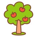 Isolated apple tree icon Royalty Free Stock Photo