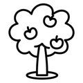 Isolated apple tree icon