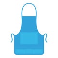 Isolated apron silhouette