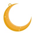 Isolated arabic moon