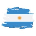 Isolated Argentinian flag