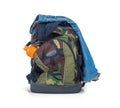 Isolated Army Camouflage backpack