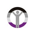 Isolated asexual gender avatar man vector design