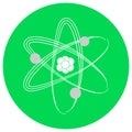Isolated atom icon