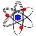 Isolated atom icon