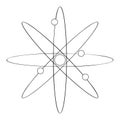 Isolated atom illustration