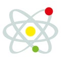 Isolated atom illustration