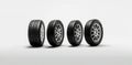 change automobile tyre object isolated wheel auto background rubber car tire. Generative AI.
