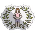 Isolated avatar girl design Royalty Free Stock Photo