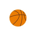 Isolated ball of basketball flat design Royalty Free Stock Photo