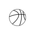 Isolated ball of basketball line design Royalty Free Stock Photo