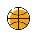 Isolated ball of basketball vector design Royalty Free Stock Photo