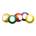 Isolated ball of billiard design