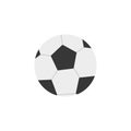 Isolated ball of soccer flat design Royalty Free Stock Photo