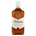 Isolated Ballantines glass battle on white background