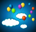 Isolated balloon tags Royalty Free Stock Photo