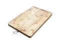 Isolated bamboo cutting board Royalty Free Stock Photo
