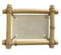Isolated bamboo frame