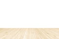 Isolated bamboo wood floor texture on white wall background