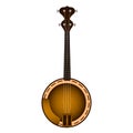 Isolated banjo. Musical instrument