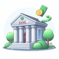 isolated bank clipart whit background