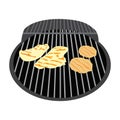 Isolated barbecue grill