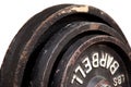 Isolated Barbells Royalty Free Stock Photo