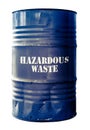 Isolated Barrel Of Hazardous Waste Royalty Free Stock Photo