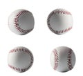 Isolated base ball set on white background close up Royalty Free Stock Photo